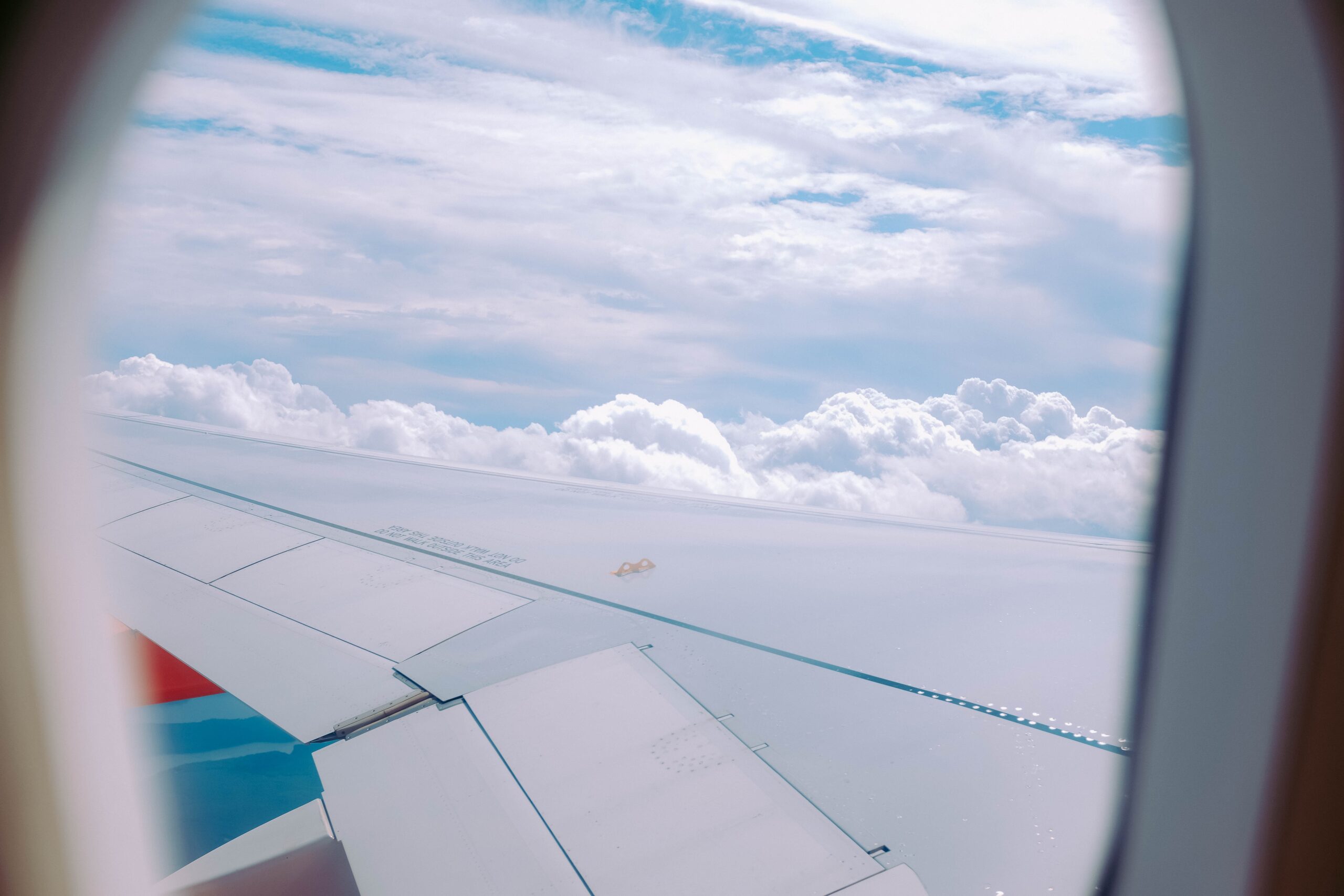 beautiful view clouds captured from airplane window scaled